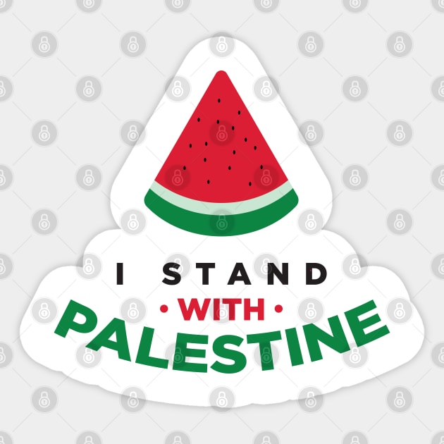 I Stand With Palestine Watermelon Sticker by syahrilution